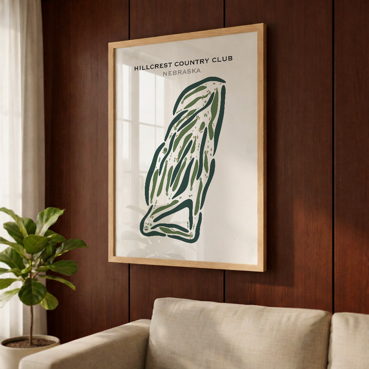 Hillcrest Country Club, Nebraska - Printed Golf Courses
