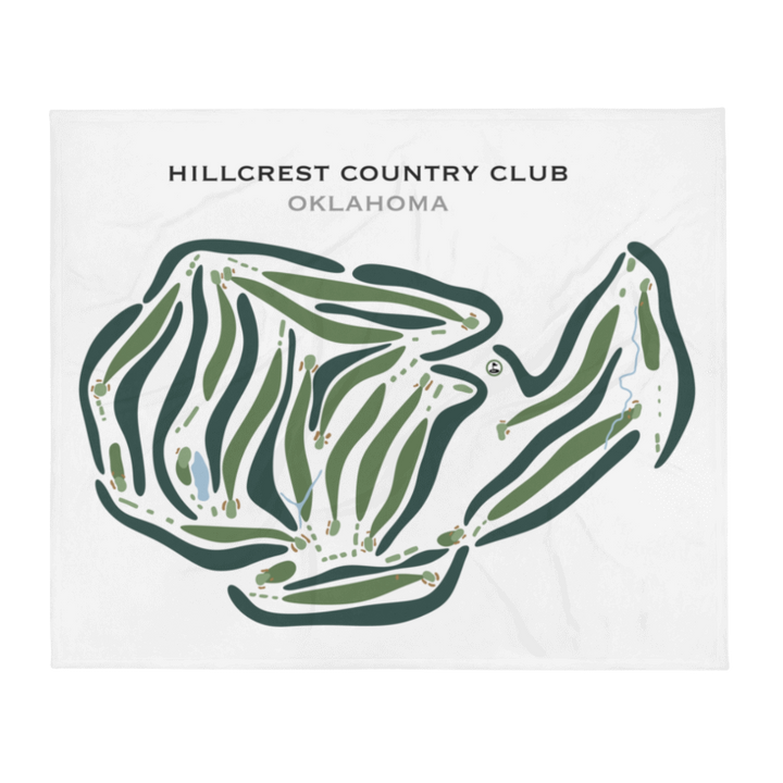 Hillcrest Country Club, Oklahoma - Printed Golf Courses