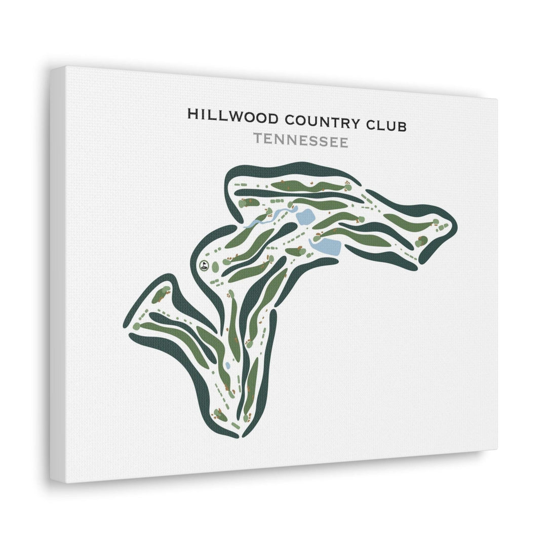 Hillwood Country Club, Tennessee - Printed Golf Courses - Golf Course Prints