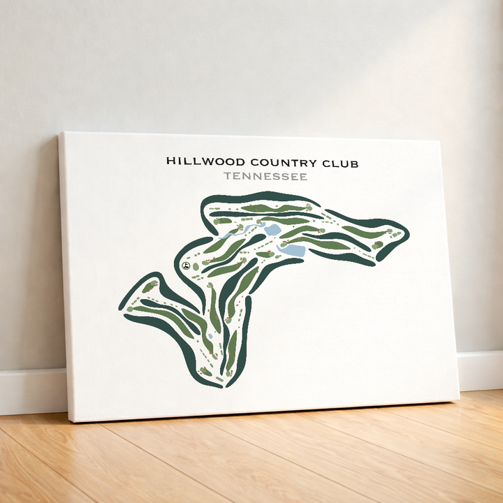Hillwood Country Club, Tennessee - Printed Golf Courses