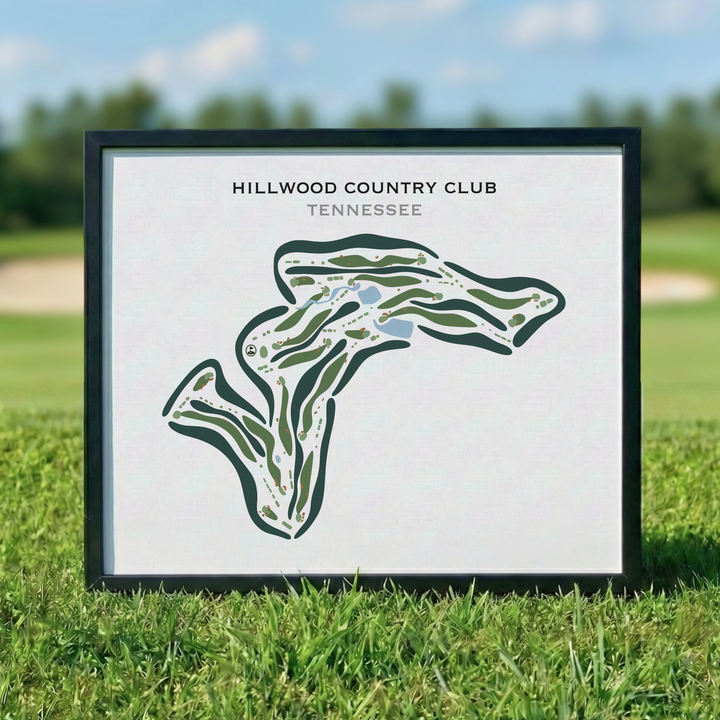 Hillwood Country Club, Tennessee - Printed Golf Courses