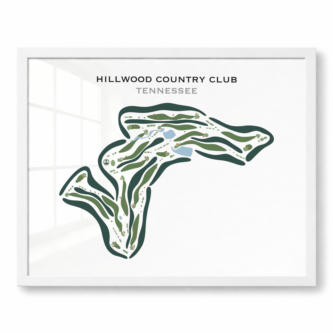 Hillwood Country Club, Tennessee - Printed Golf Courses
