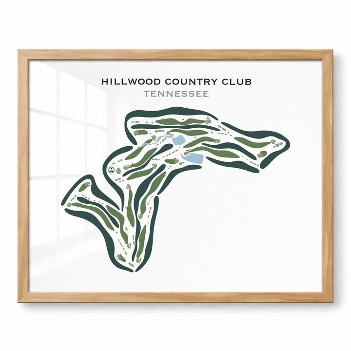 Hillwood Country Club, Tennessee - Printed Golf Courses
