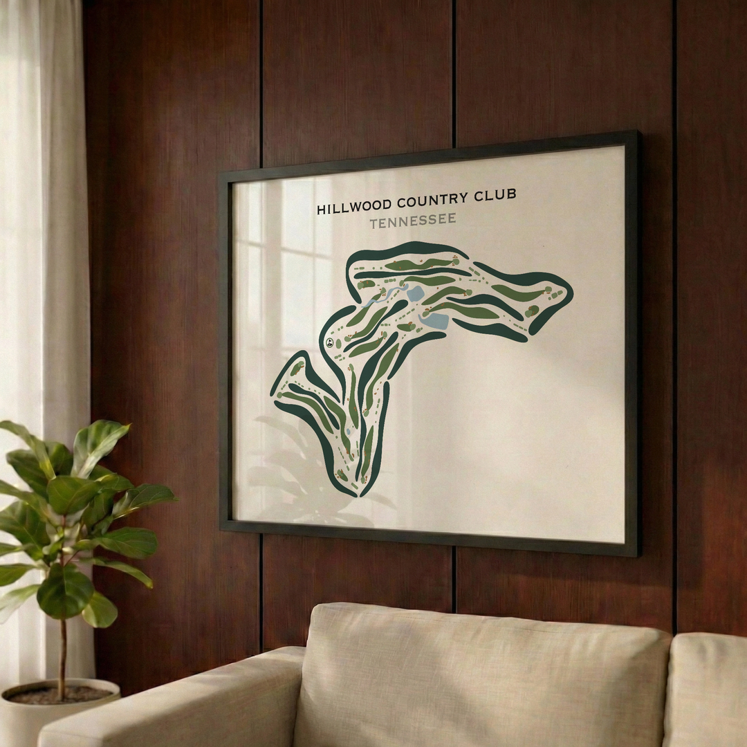 Hillwood Country Club, Tennessee - Printed Golf Courses