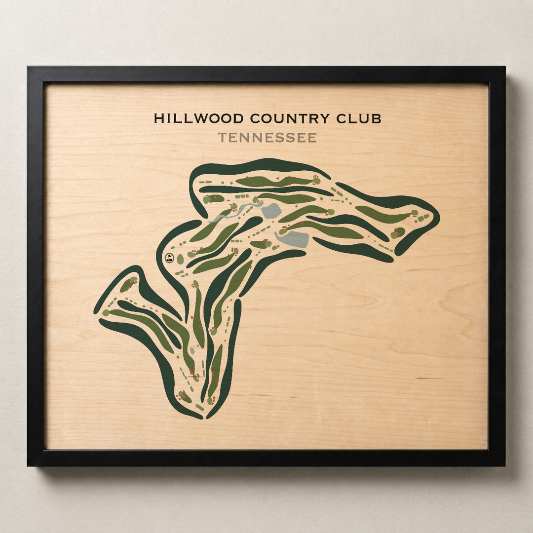 Hillwood Country Club, Tennessee - Printed Golf Courses