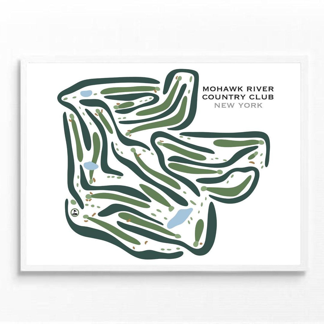 Mohawk River Country Club, New York - Printed Golf Courses - Golf Course Prints