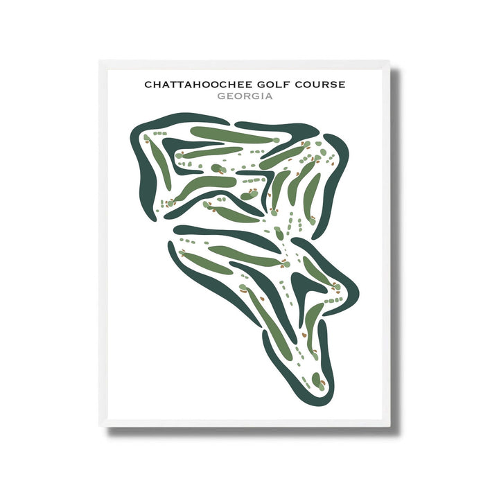 Chattahoochee Golf Course, Georgia - Printed Golf Courses