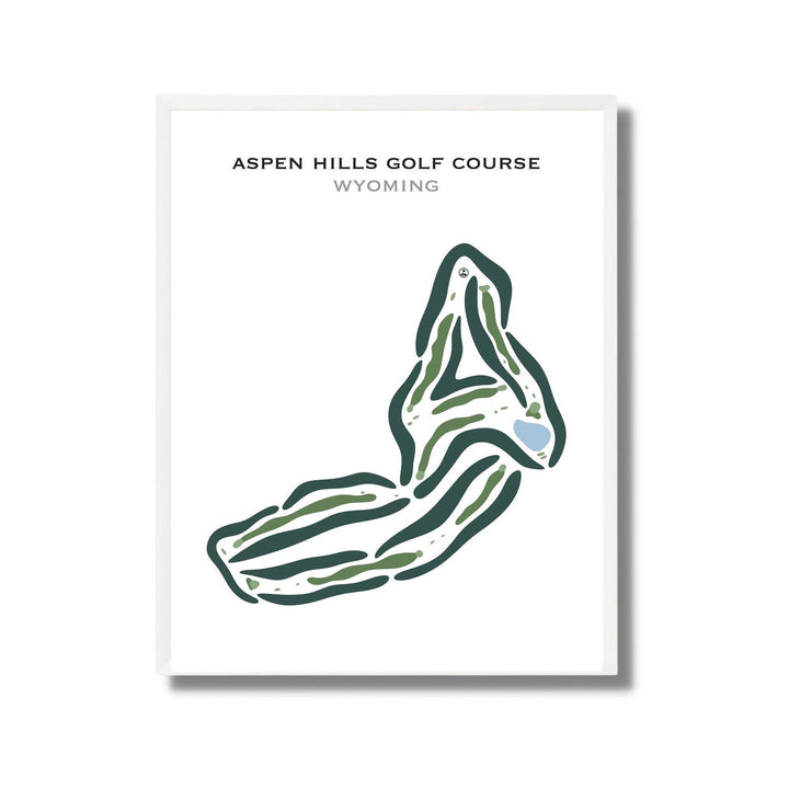 Aspen Hill Golf Course, Star Valley Ranch Wyoming - Printed Golf Courses