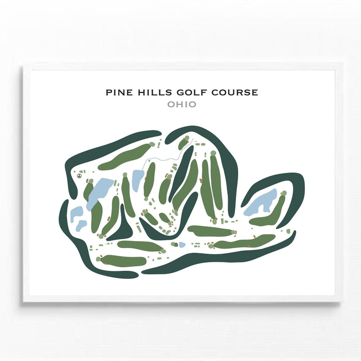 Pine Hills Golf Course, Ohio - Printed Golf Courses