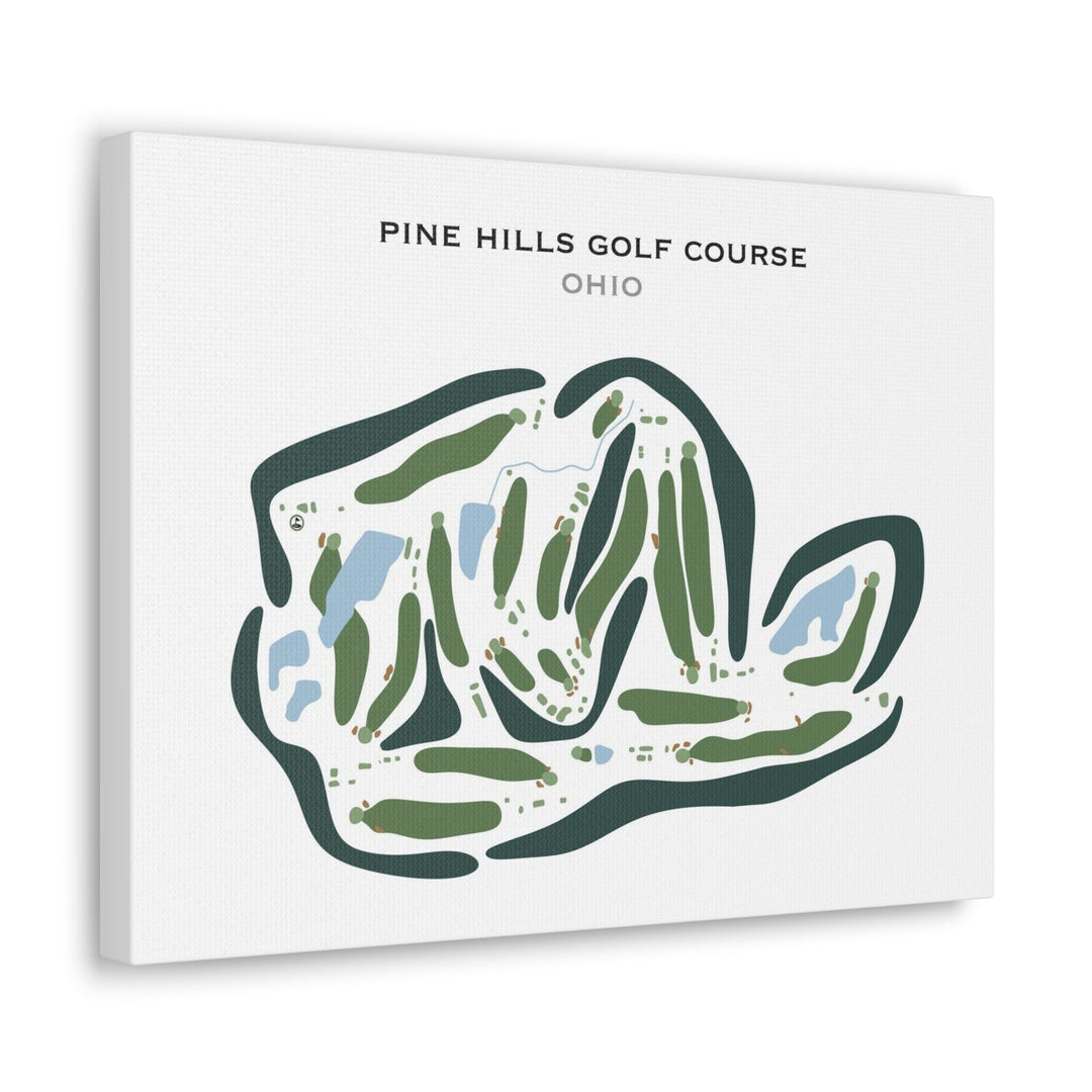 Pine Hills Golf Course, Ohio - Printed Golf Courses