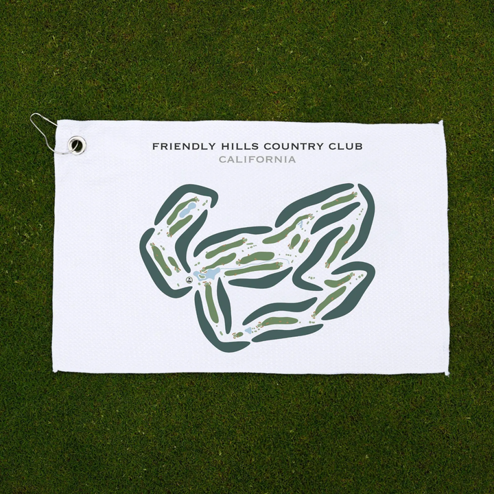 Friendly Hills Country Club, California - Printed Golf Courses
