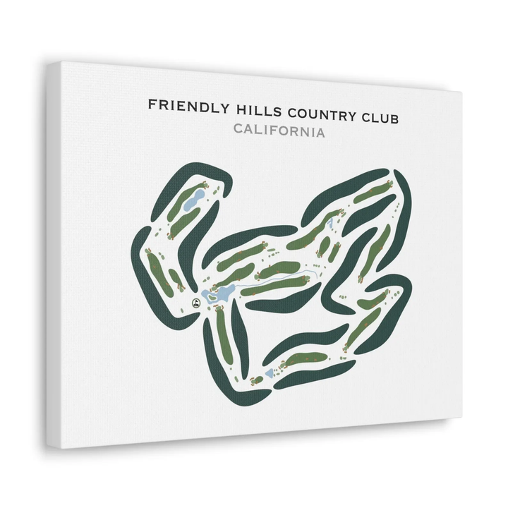 Friendly Hills Country Club, California - Printed Golf Courses