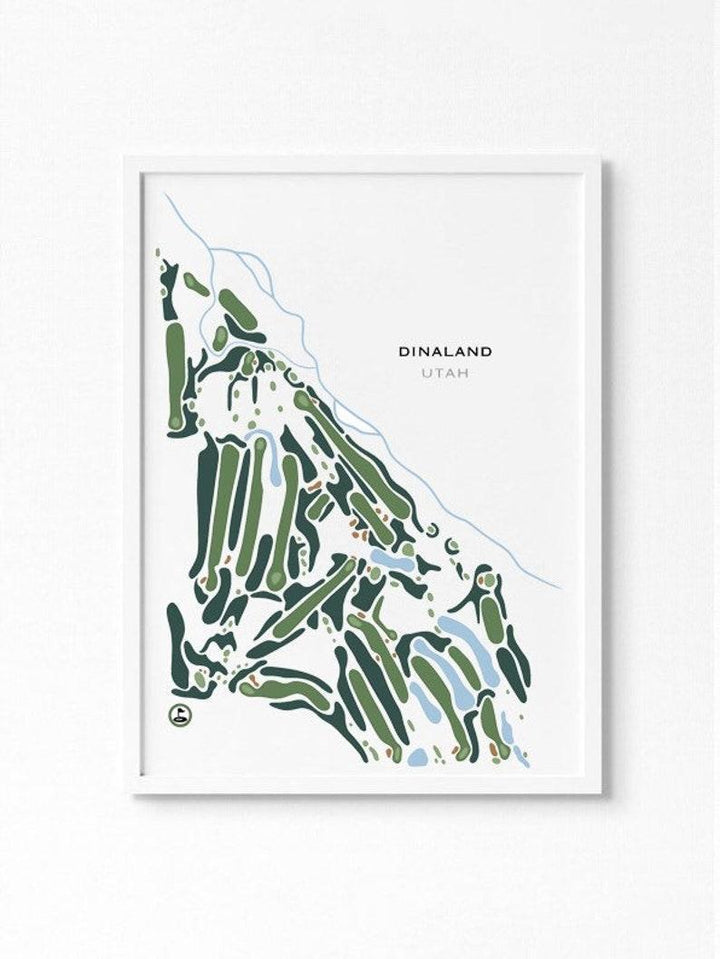 Dinaland Golf Course, Vernal Utah - Printed Golf Courses - Golf Course Prints