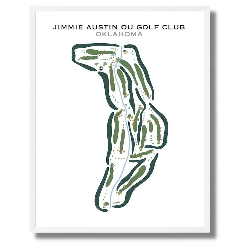 Jimmy Austin OU Golf Club, Oklahoma - Printed Golf Courses - Golf Course Prints