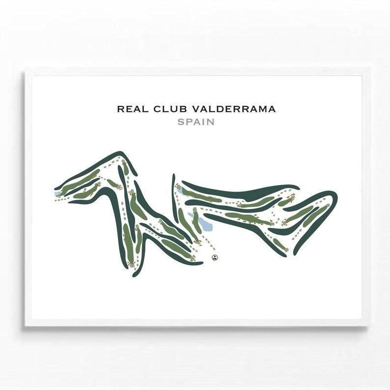 Real Club Valderrama, Spain - Printed Golf Courses - Golf Course Prints