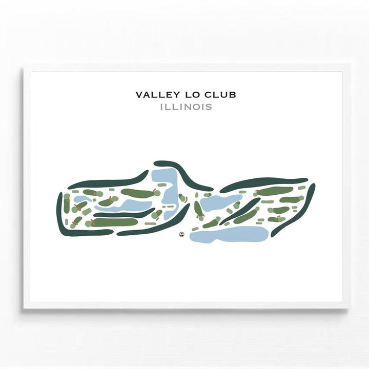 Valley Lo Club, Illinois - Printed Golf Course