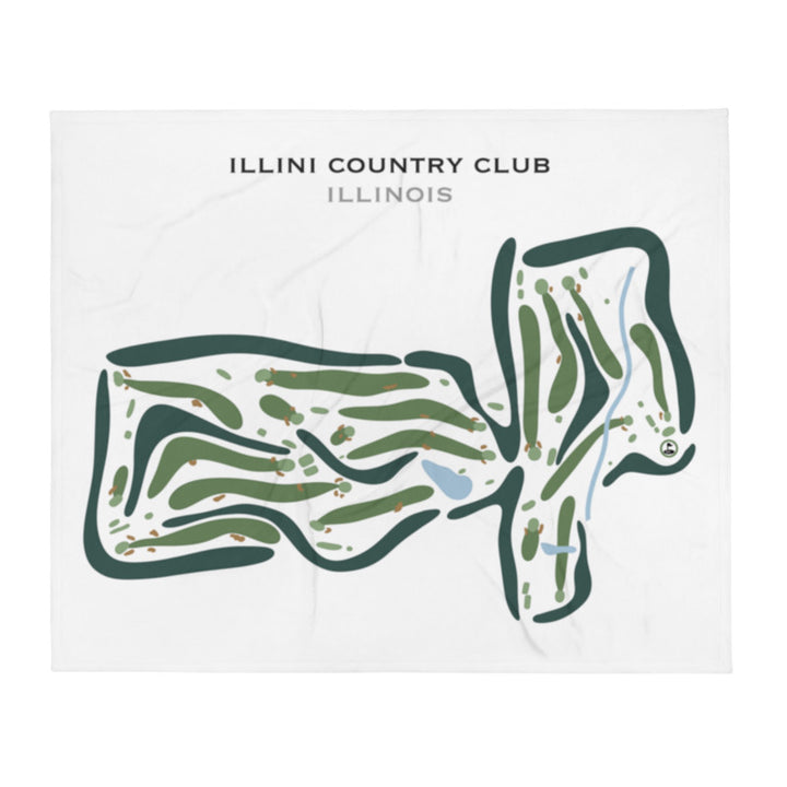Illini Country Club, Illinois - Printed Golf Courses