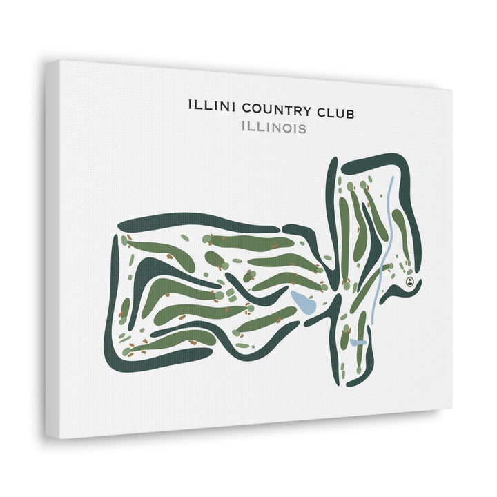 Illini Country Club, Illinois - Printed Golf Courses