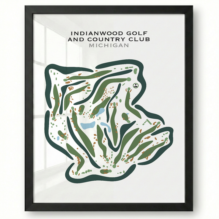 Indianwood Golf & Country Club, Michigan - Printed Golf Courses