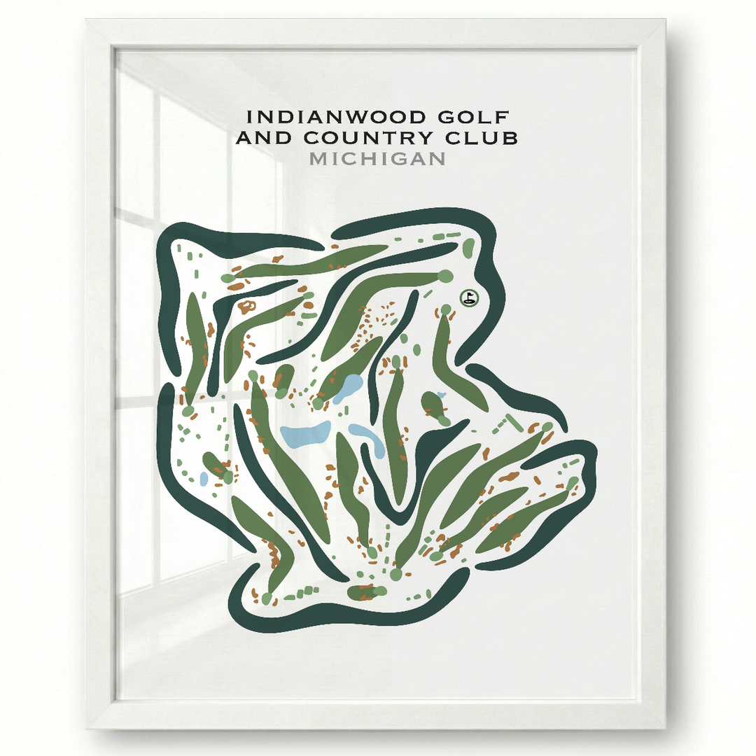Indianwood Golf & Country Club, Michigan - Printed Golf Courses
