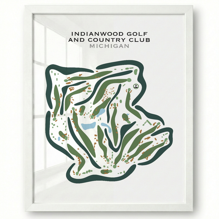 Indianwood Golf & Country Club, Michigan - Printed Golf Courses