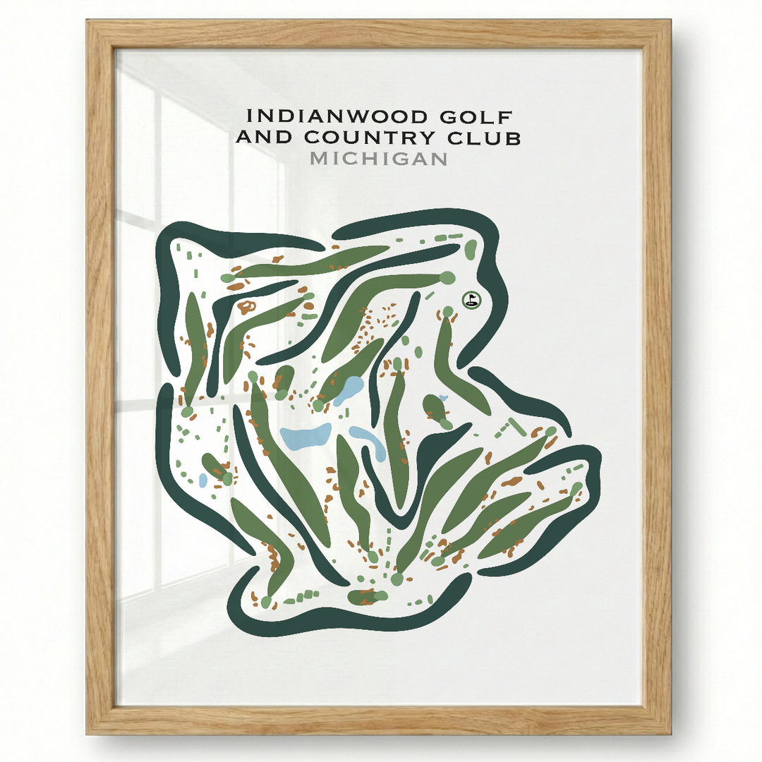 Indianwood Golf & Country Club, Michigan - Printed Golf Courses