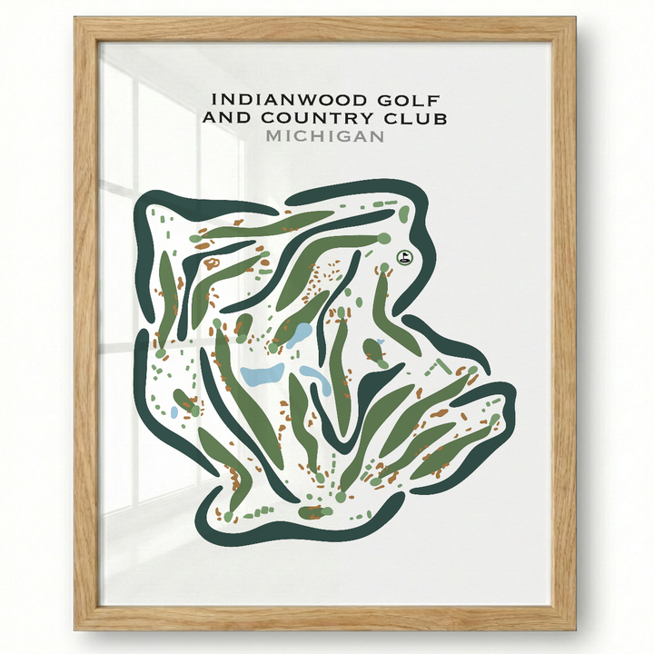 Indianwood Golf & Country Club, Michigan - Printed Golf Courses