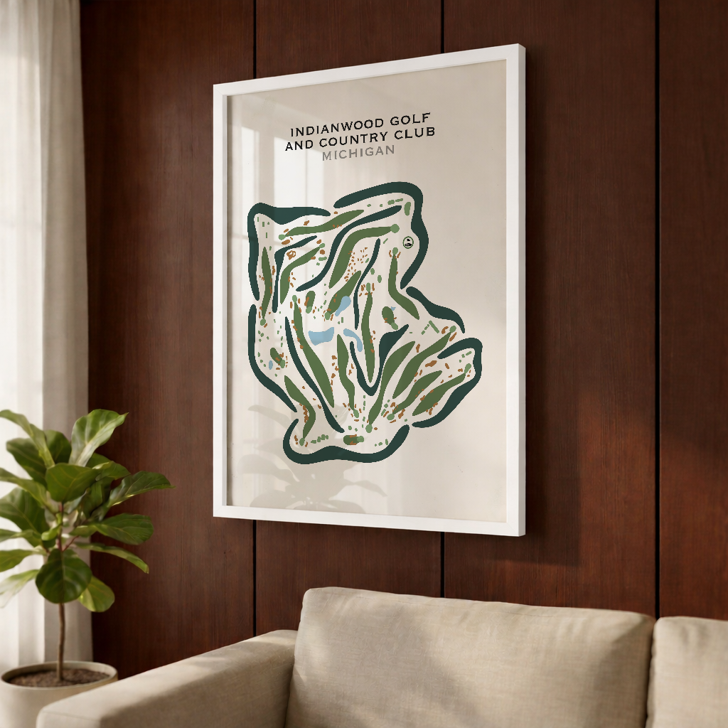 Indianwood Golf & Country Club, Michigan - Printed Golf Courses
