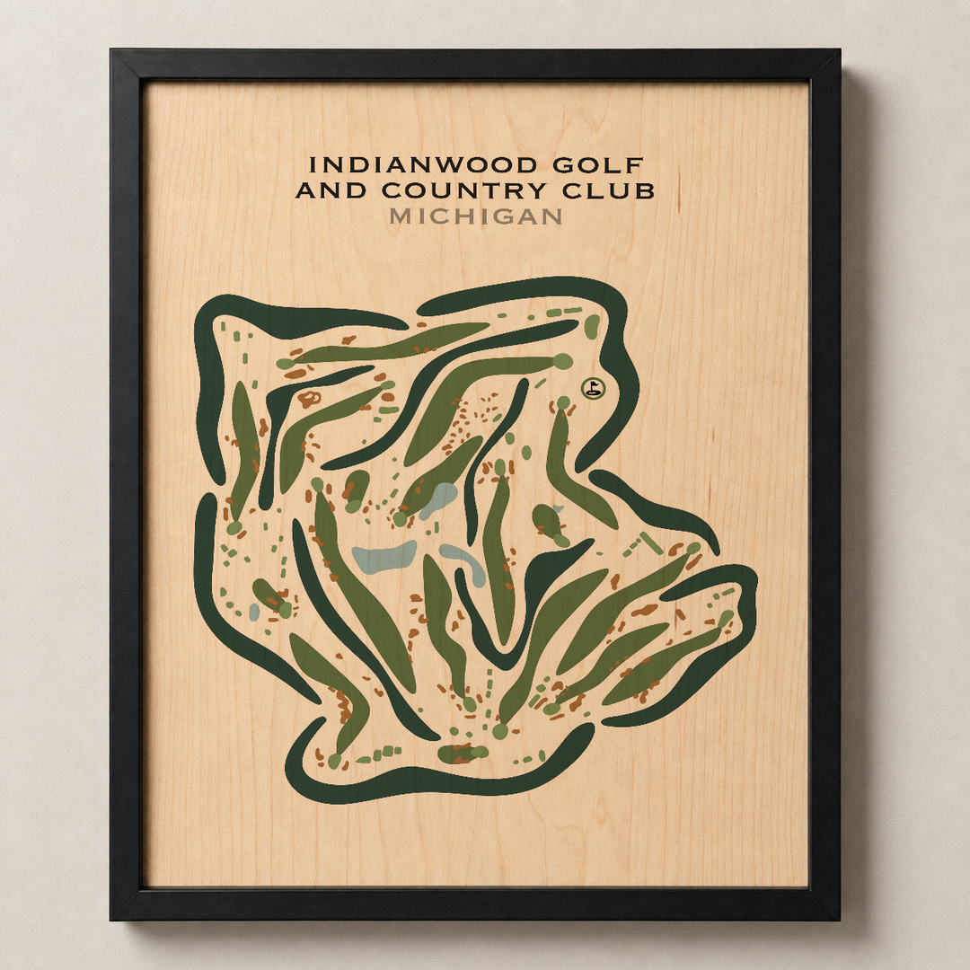 Indianwood Golf & Country Club, Michigan - Printed Golf Courses
