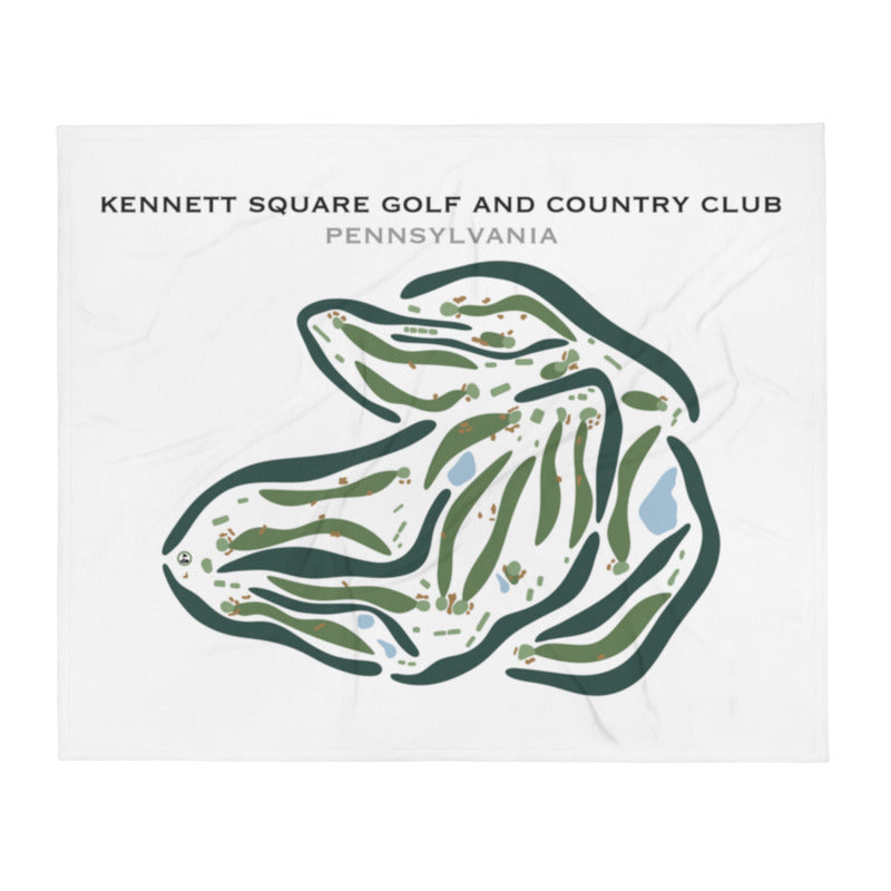 Kennett Square Golf & Country Club, Pennsylvania - Printed Golf Courses