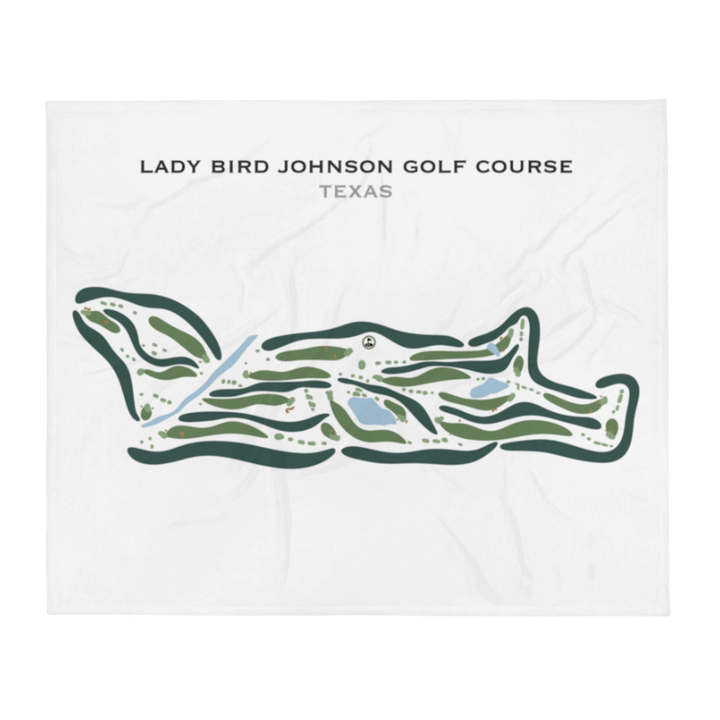 Lady Bird Johnson Golf Course, Texas - Printed Golf Courses