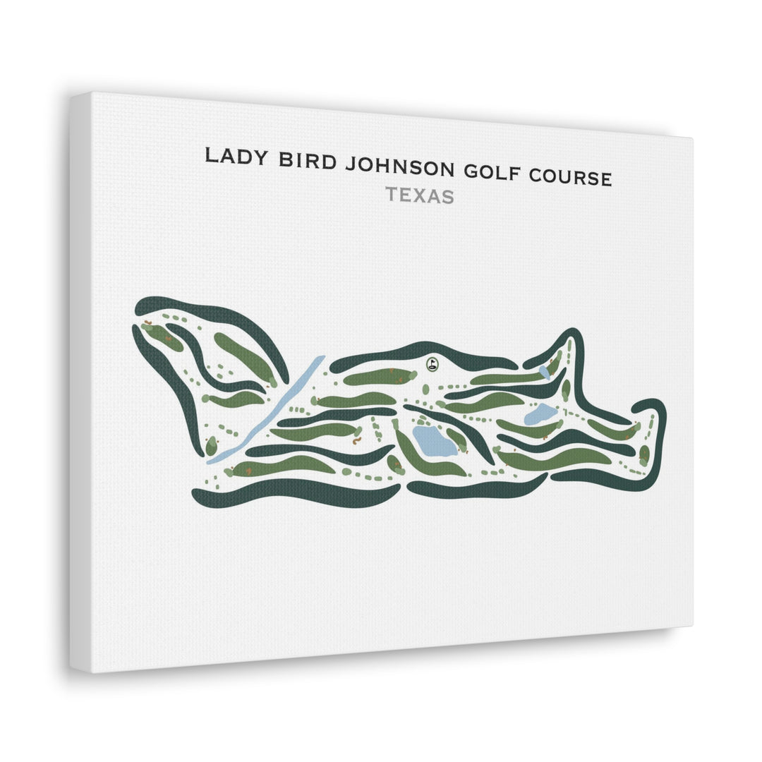 Lady Bird Johnson Golf Course, Texas - Printed Golf Courses