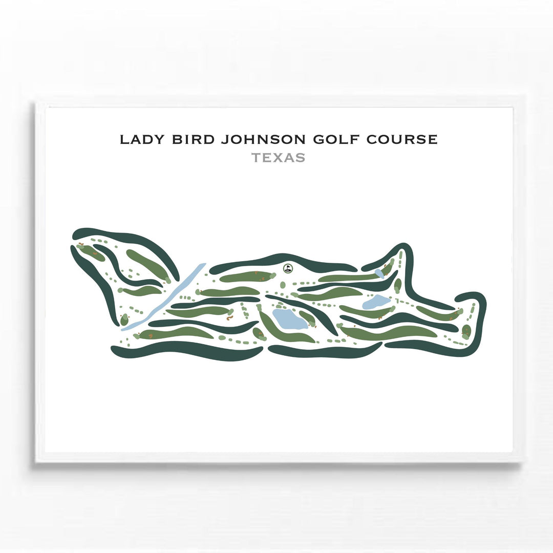 Lady Bird Johnson Golf Course, Texas - Printed Golf Courses