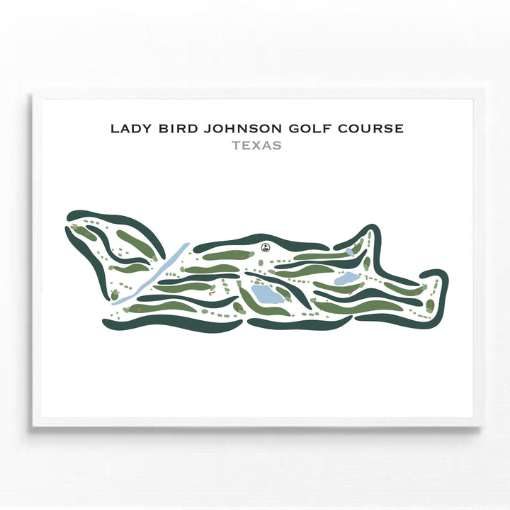 Lady Bird Johnson Golf Course, Texas - Printed Golf Courses