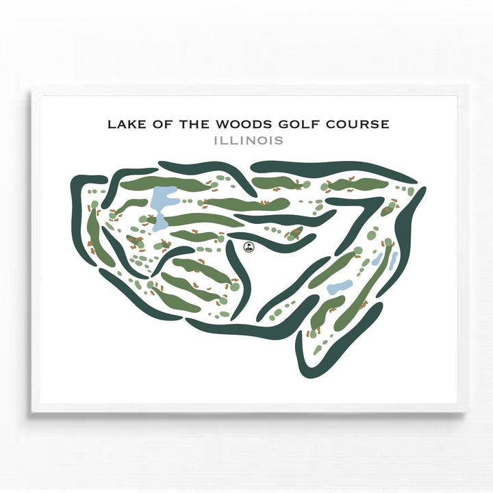 Lake of the Woods Golf Course, Illinois - Printed Golf Courses