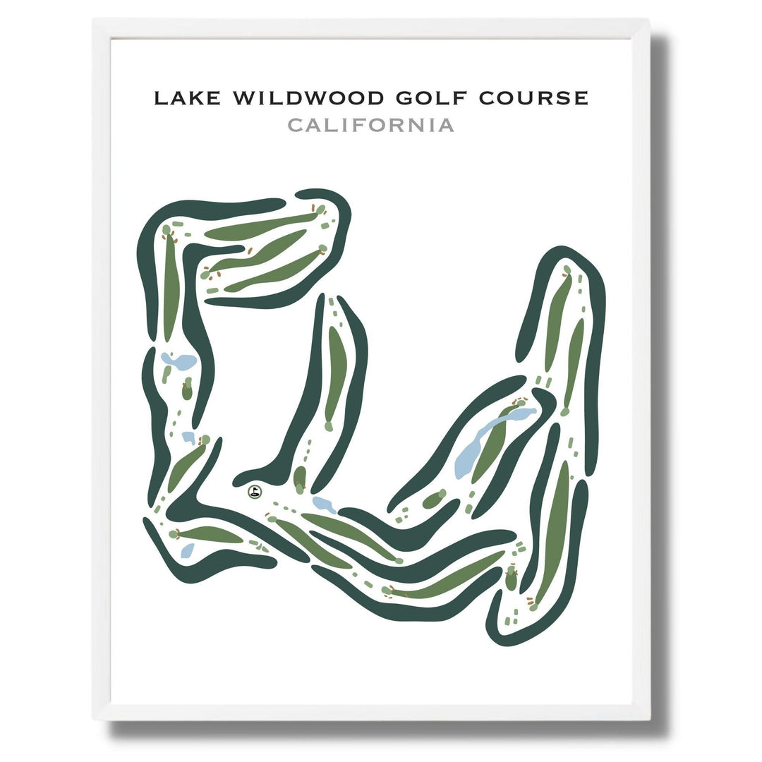 Lake Wildwood Golf Course, California - Printed Golf Courses - Golf Course Prints