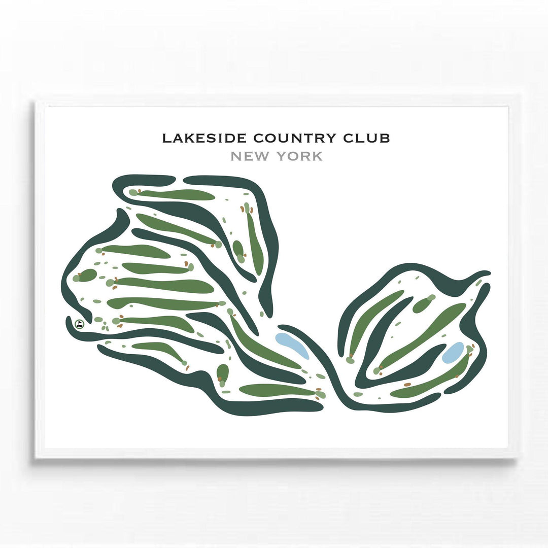 Lakeside Country Club, New York - Printed Golf Courses - Golf Course Prints