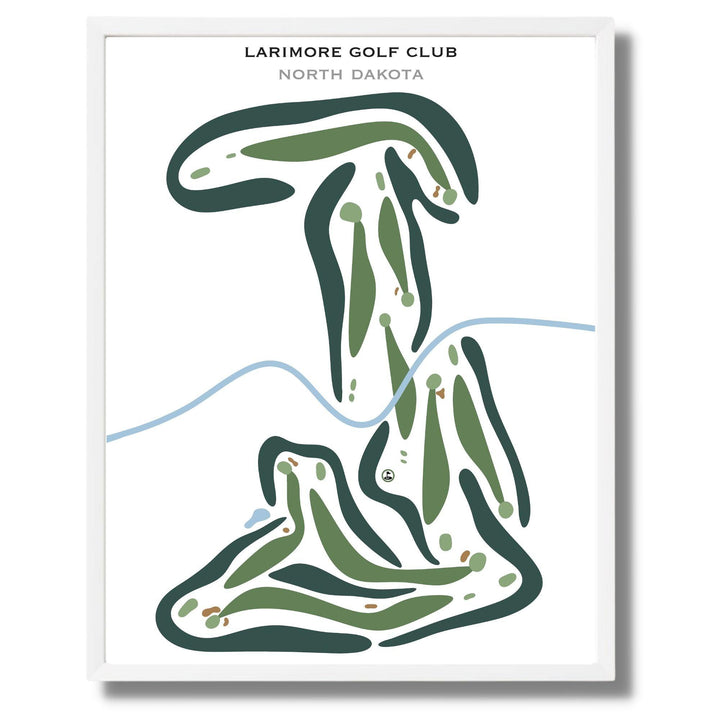Larimore Golf Club, North Dakota - Printed Golf Courses - Golf Course Prints