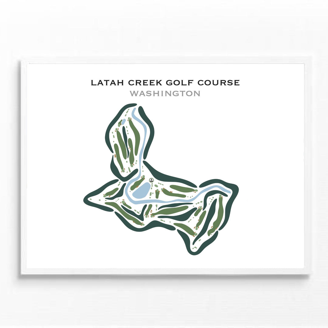 Latah Creek Golf Course, Washington - Printed Golf Courses