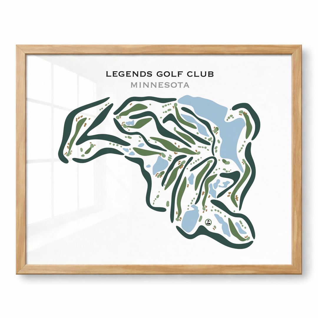 Legends Golf Club, Minnesota - Printed Golf Courses