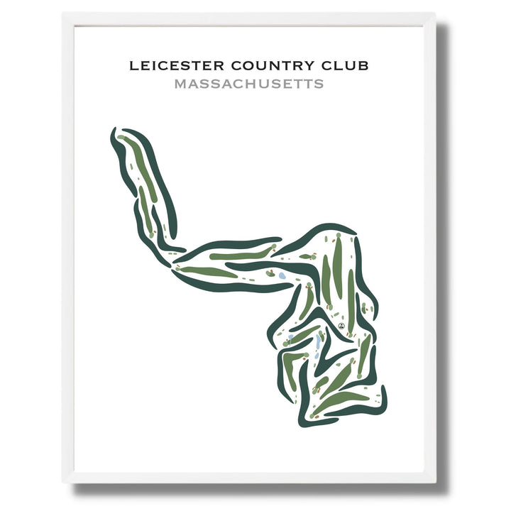 Leicester Country Club, Massachusetts - Printed Golf Courses