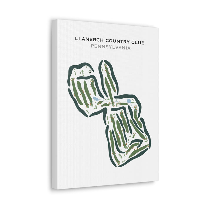 Llanerch Country Club, Pennsylvania - Printed Golf Courses