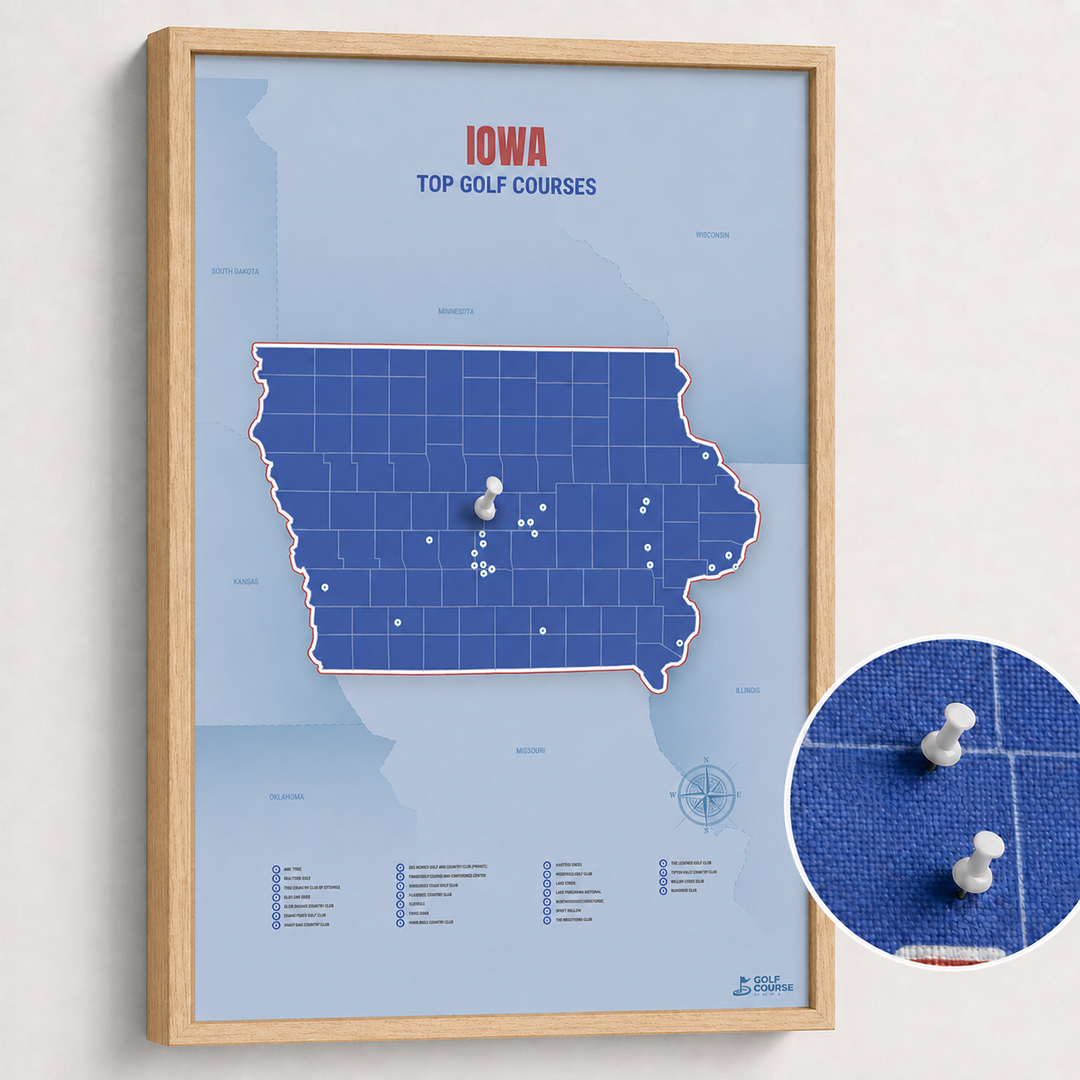 Map of Iowa Golf Courses
