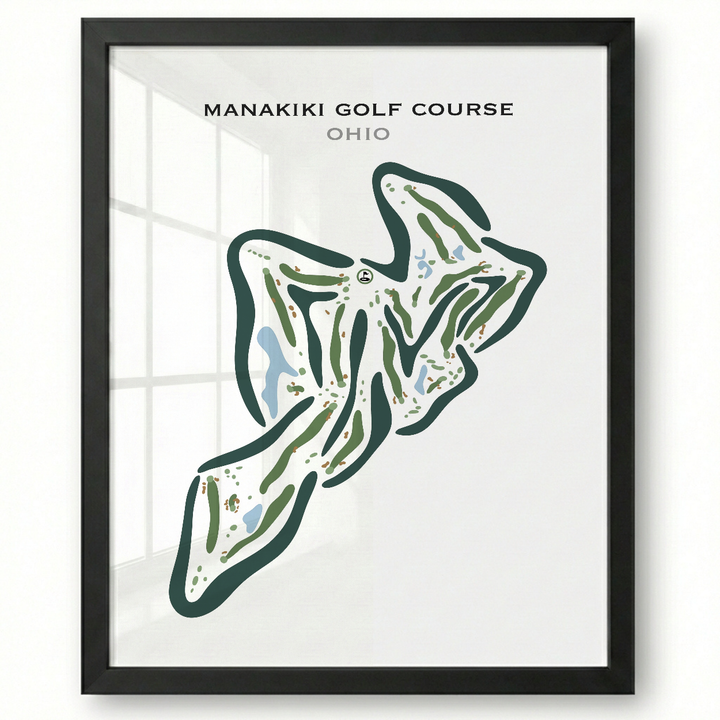 Manakiki Golf Course, Ohio - Printed Golf Courses