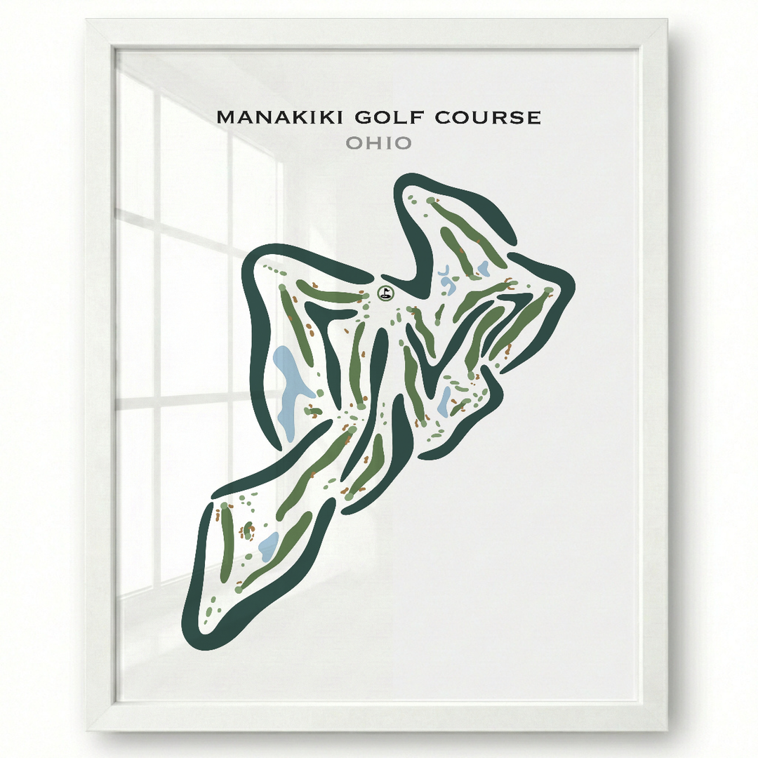 Manakiki Golf Course, Ohio - Printed Golf Courses