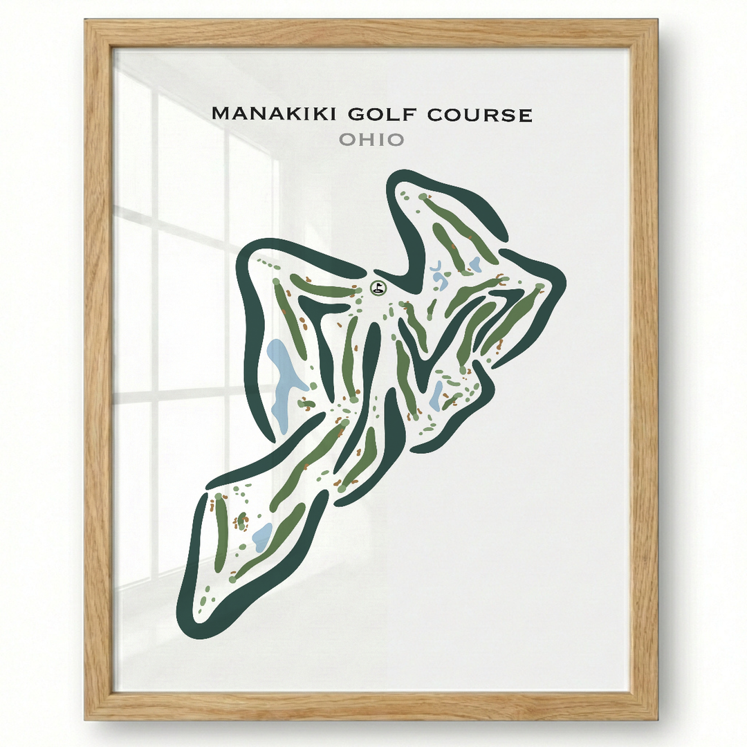 Manakiki Golf Course, Ohio - Printed Golf Courses