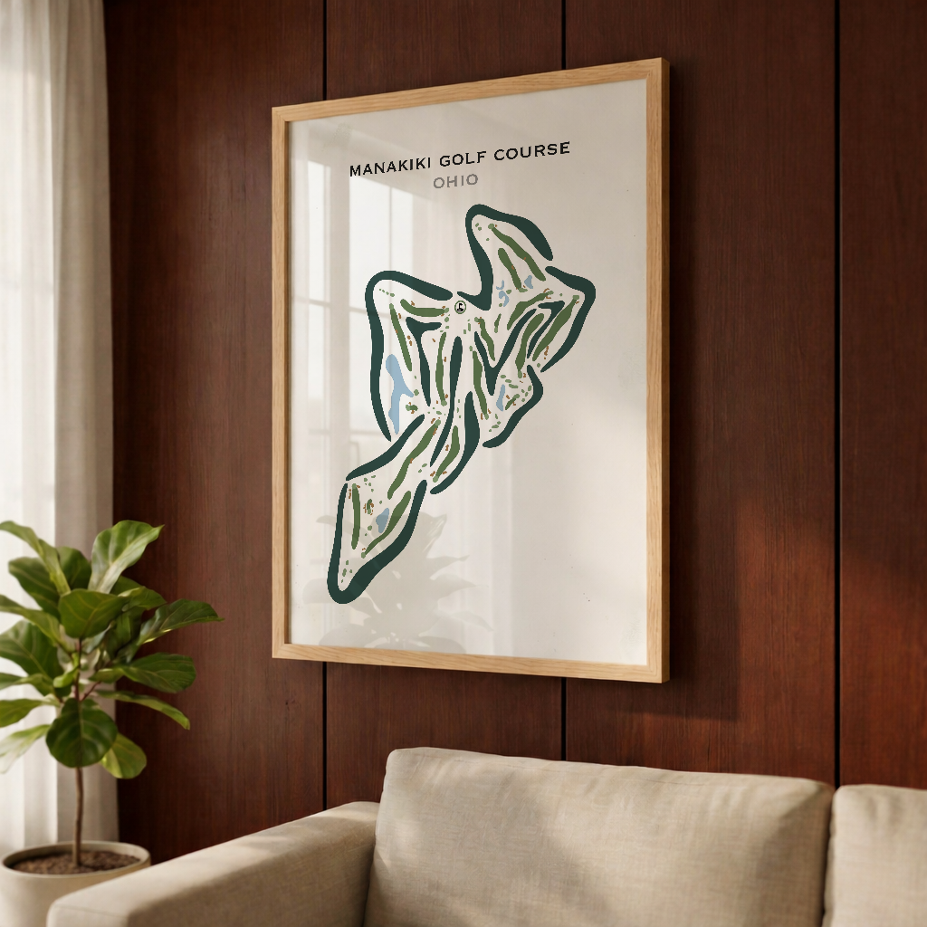 Manakiki Golf Course, Ohio - Printed Golf Courses