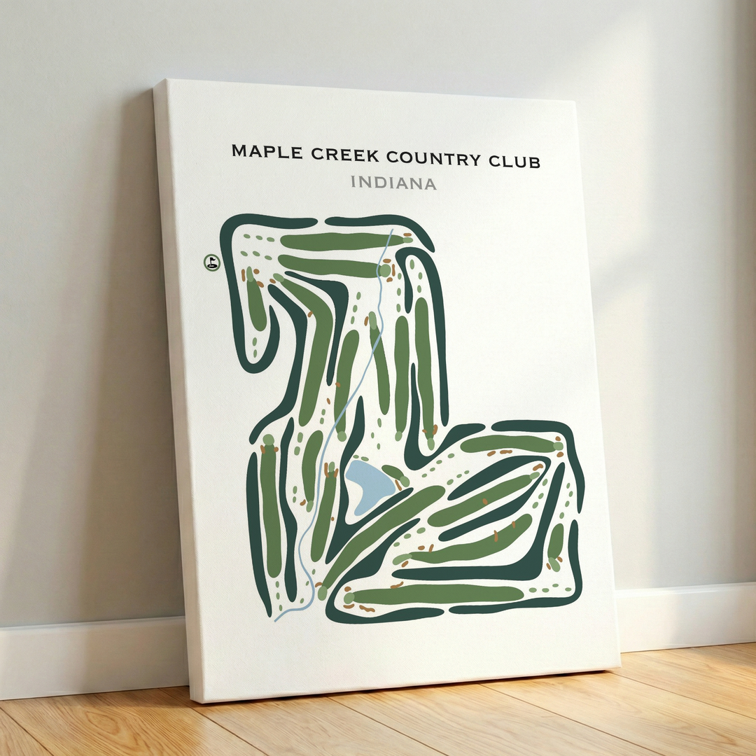 Maple Creek Country Club, Indiana - Printed Golf Courses