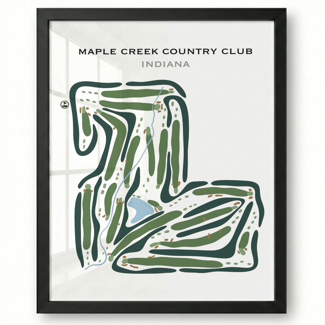 Maple Creek Country Club, Indiana - Printed Golf Courses