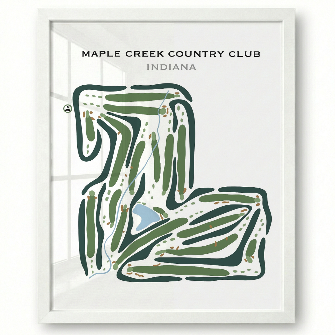 Maple Creek Country Club, Indiana - Printed Golf Courses